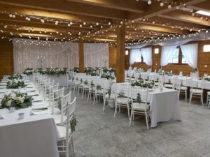 Svadobná výzdoba Drevenice Resort Terchová